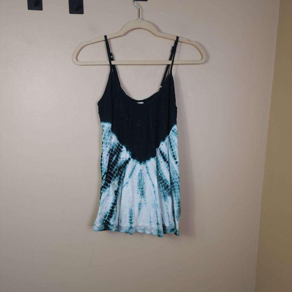 Raga Floral Beaded Embroidered Sleeveless Blouse Size S